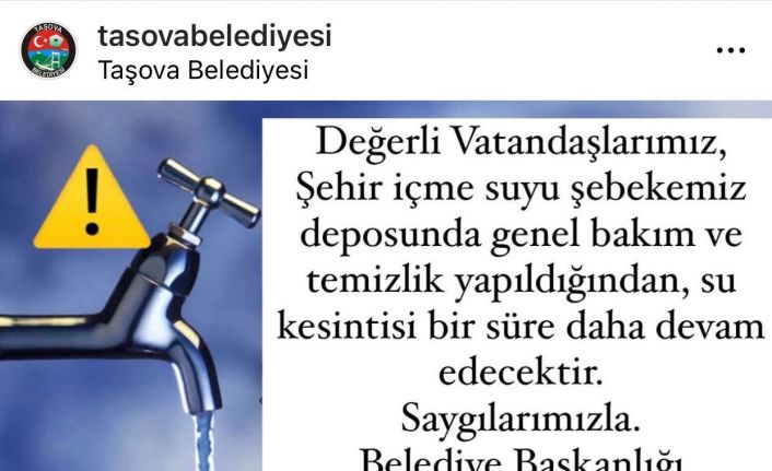 Taşova’da şebeke suyu alarmı: 150’den fazla kişi hastanelik oldu