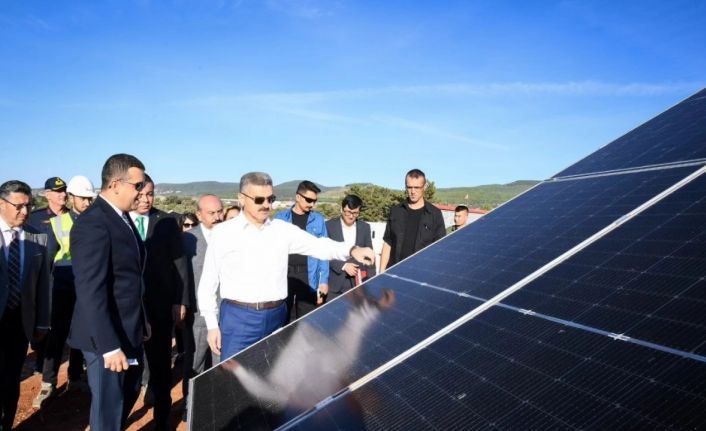 Vali Ergün yılda 1900 ton karbondioksit salınımını önleyecek GES’i inceledi