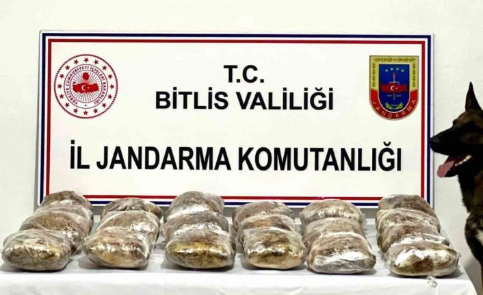 Bitlis’te 20 kilo 250 gram kubar esrar ele geçirildi