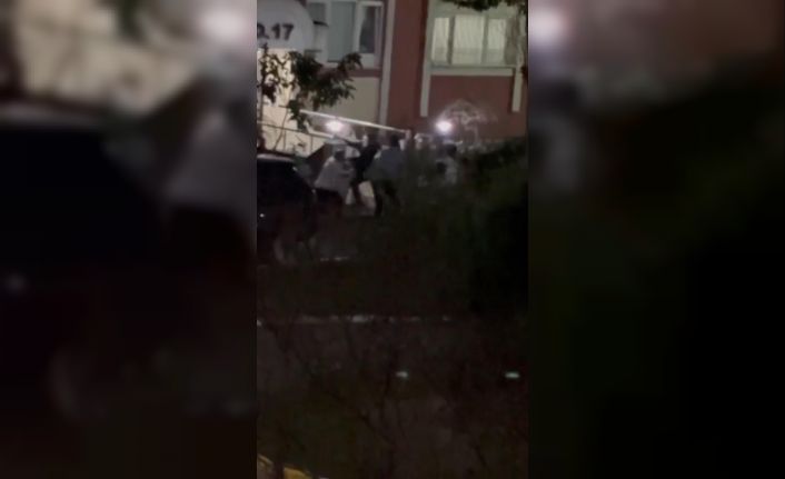 Başakşehir’de park kavgası kamerada: Komşusunun kafasına yerinden söktüğü süs lambasıyla vurdu