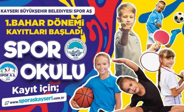 Büyükşehir Spor AŞ 1’inci bahar dönemi spor okulları kayıtları başladı