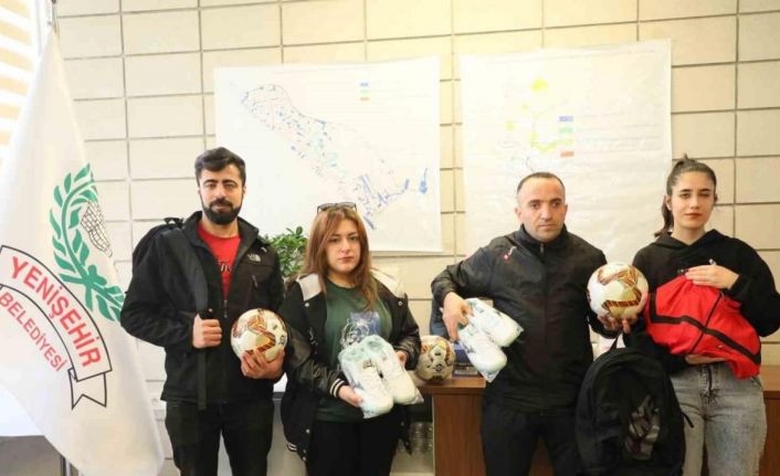 Turnuvalara katılacak görme engeli sporculara malzeme desteği