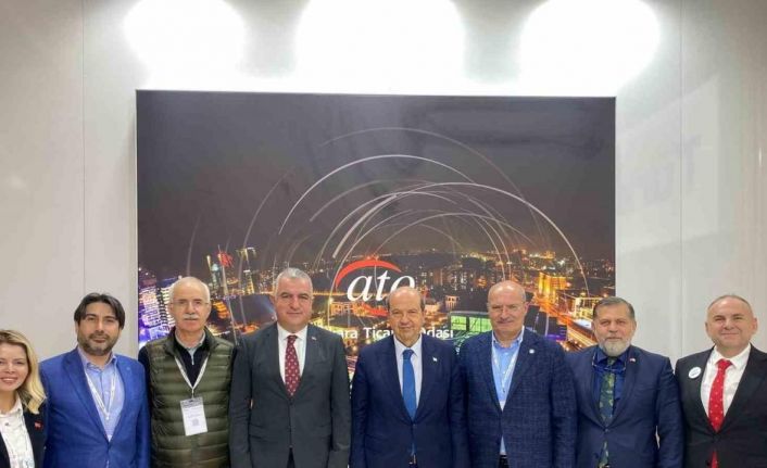 KKTC Cumhurbaşkanı Tatar ile Kültür ve Turizm Bakanı Ersoy’dan Berlin’de ATO’nun standına ziyaret