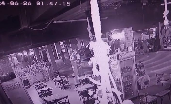 Bir kişinin öldüğü ve bir kişinin yaralandığı silahlı saldırı anı kameralara yansıdı