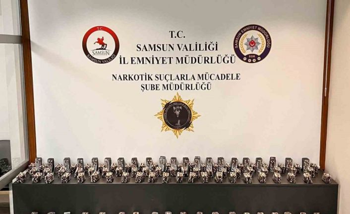 Samsun’da 19 bin 558 adet sentetik ecza ele geçirildi: 3 gözaltı