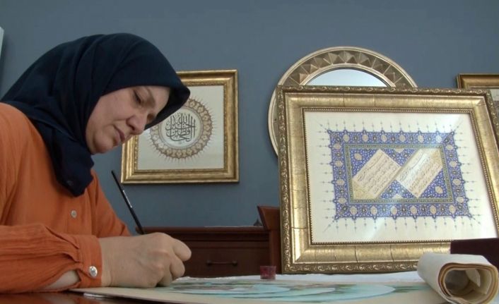 Sanatçı Naciye Temerit: "Tezhip; el yazmalarının altınla bezendiği bir Osmanlı saray sanatıdır"