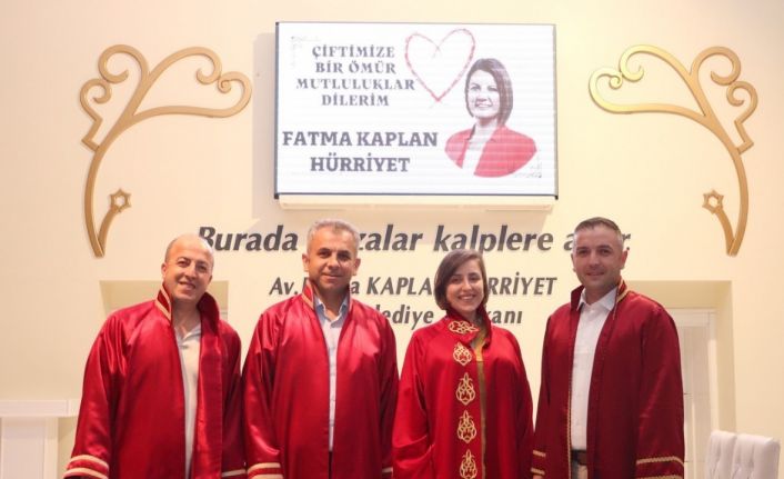 1 TL olan nikah salonlarından 3 ayda bin 107 çift faydalandı