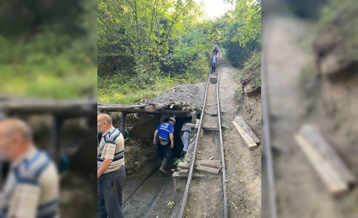 Göçükte kalan işçinin cansız bedeni 8 saat süren çalışmaların ardından çıkartıldı