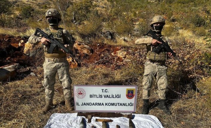 Bitlis’te el yapımı patlayıcı düzeneği ele geçirildi