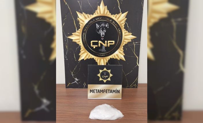 Çanakkale’de piyasa değeri 700 bin TL değerinde 202,19 gram metamfetamin maddesi ele geçirildi