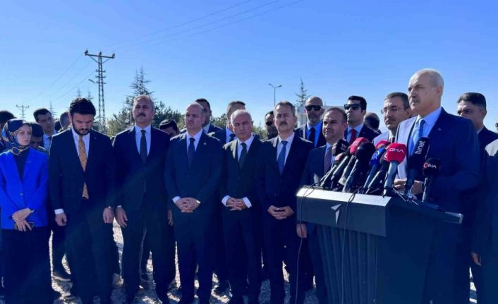 Cumhurbaşkanı Yardımcısı Yılmaz ve TBMM Başkanı Kurtulmuş’tan TUSAŞ’ta "milli birlik" mesajı