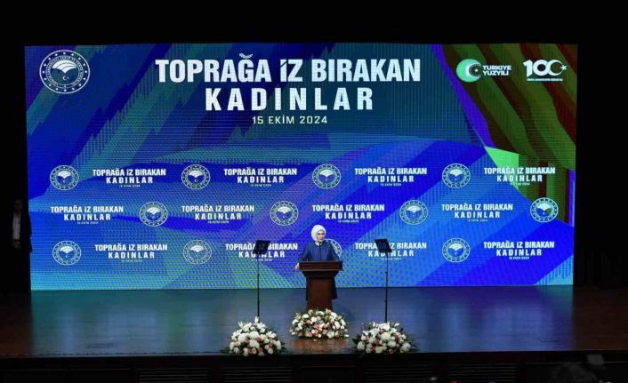 Emine Erdoğan: "Ekilmemiş tek bir karış toprağımız kalmasın, imece kültürümüzü burada da yürürlüğe koyalım. El birliğiyle ekelim, el birliğiyle toplayalım"