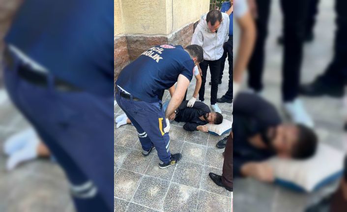 Hakkında 5 yakalama emri bulunan şüpheli polisi görünce 2. kattan atladı
