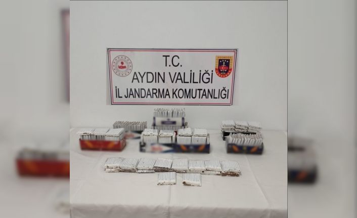 Jandarma ekipleri 2 bin 620 adet içi tütün dolu makaron ele geçirdi