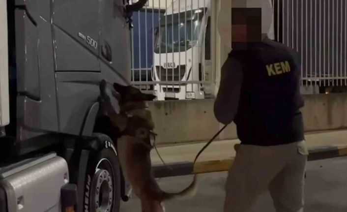 Kapıkule’de tır kabinindeki yatağın altına gizlenen bavuldan 12 kilo kokain çıktı