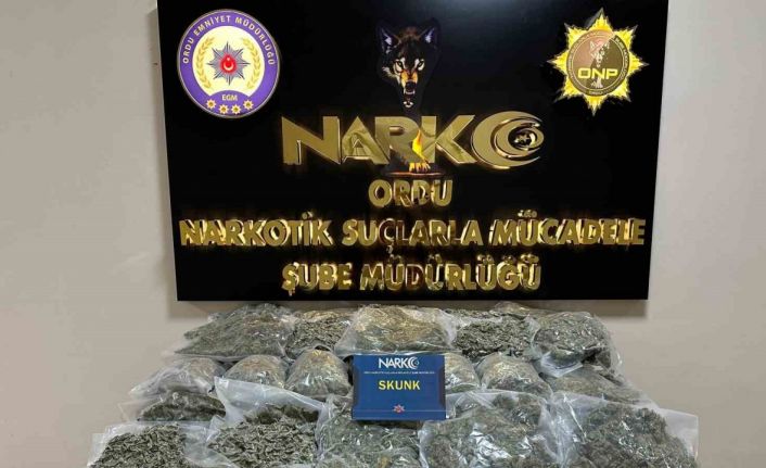 Ordu’da 285 bin kişiyi zehirleyecek uyuşturucu madde polis tarafından yakalandı: 2 tutuklama