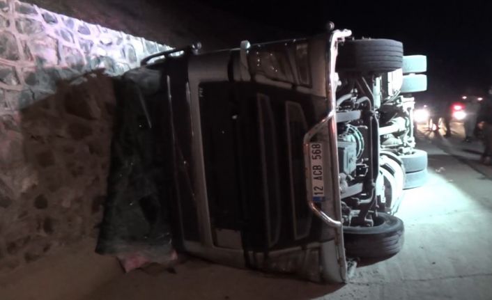 Tunceli’de canlı hayvan aracı devrildi: Sürücü yaralandı, çok sayıda hayvan telef oldu