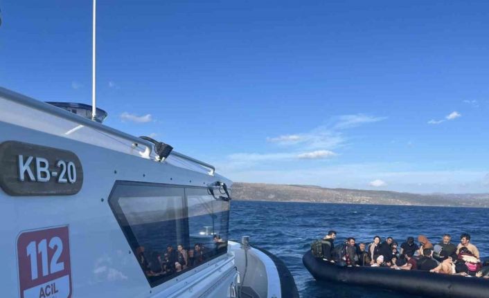 Ayvacık açıklarında 51 kaçak göçmen yakalandı