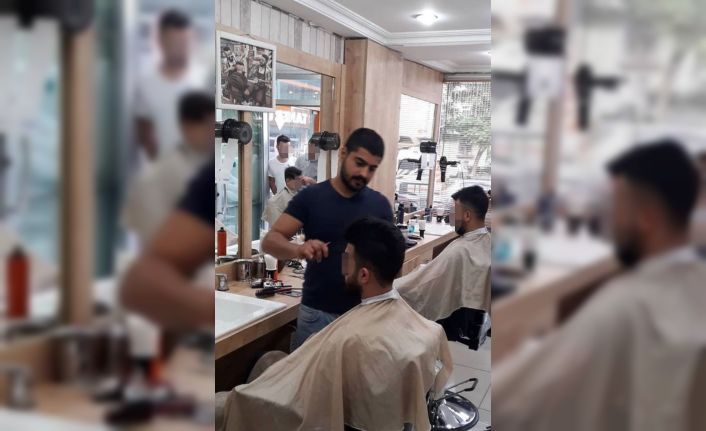 Berber dükkanında aylarca atış talimi yapmış