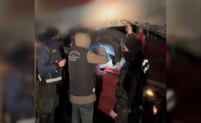 Bitlis’te tır dorsesinde 24 kaçak göçmen yakalandı