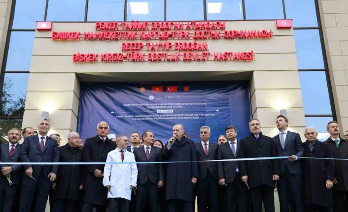 Cumhurbaşkanı Erdoğan, Recep Tayyip Erdoğan Bişkek Kırgız-Türk Dostluk Devlet Hastanesi’nin açılışını gerçekleştirdi