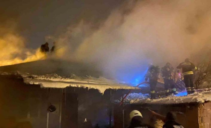 Erzincan’da ev yangını