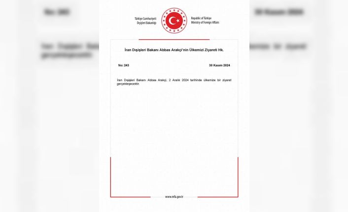 İran Dışişleri Bakanı Arakçi Türkiye’ye geliyor