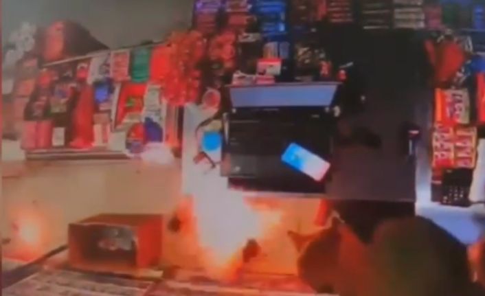 Kağıthane’de ısıtıcı bir anda alev aldı: Korku dolu anlar kamerada