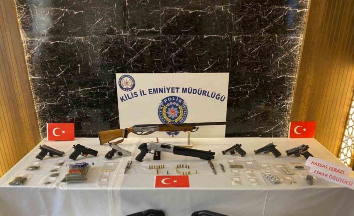 Kilis’te şok huzur-güven uygulaması: 12 şahıs tutuklandı