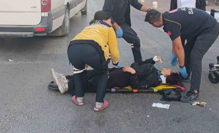 Kırmızı ışık ihlali kazayı beraberinde getirdi, genç kız acı içerisinde kaldı