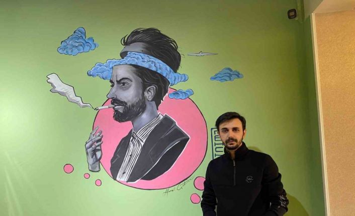 Sanatını duvarlarda yaşatıyor