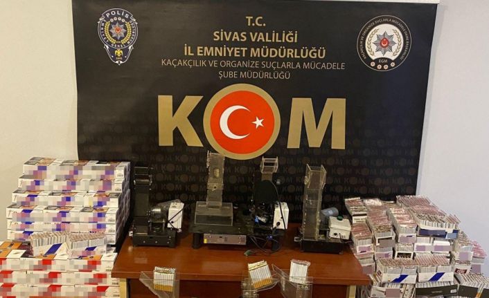 Sivas’ta kaçak tütün operasyonu: 335 bin lira değerinde kaçak malzeme ele geçirildi