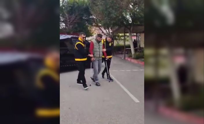 19 yıl 6 ay kesinleşmiş hapis cezasıyla aranan koltuk değnekli firari yakalandı