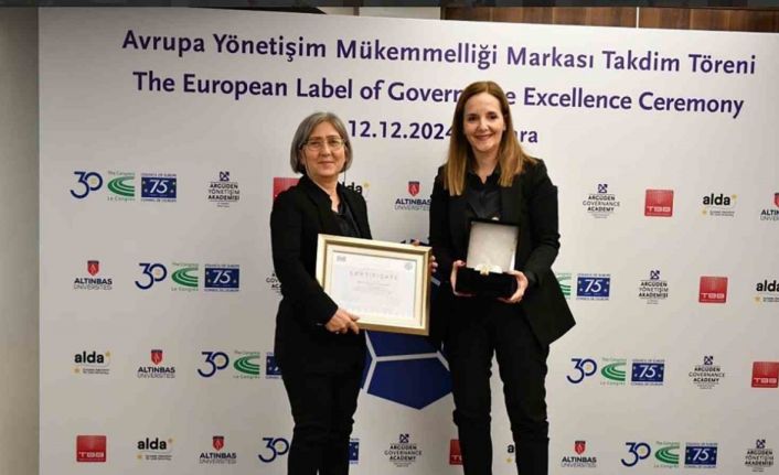 Adana Büyükşehir Belediyesi, Avrupa Yönetişim Mükemmelliği Markası Ödülü’ne layık görüldü.