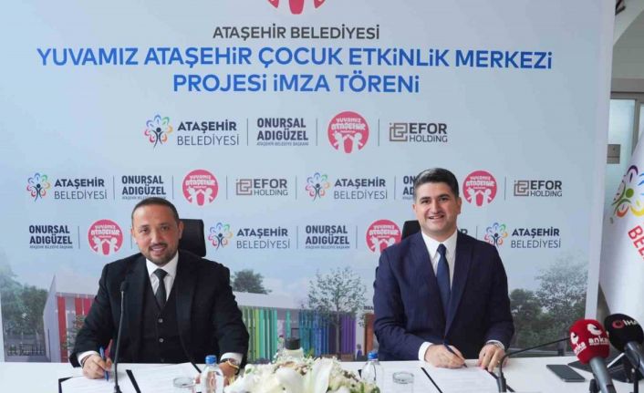 Ataşehir Belediyesi’nden çocuklar için ekolojik adım: Etkinlik merkezi için imzalar atıldı