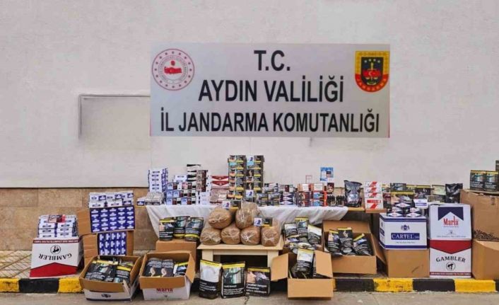 Aydın’da jandarma ekipleri 242 bin 260 tütün dolu makaron ele geçirdi