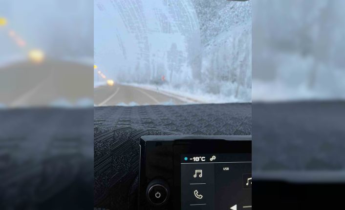 Bayburt’ta gece hava sıcaklığı eksi 18 dereceye kadar düştü