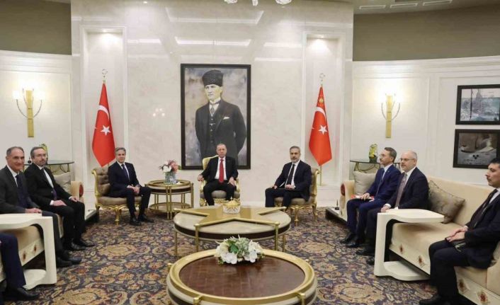 Cumhurbaşkanı Recep Tayyip Erdoğan, ABD Dışişleri Bakanı Antony Blinken’ı kabul etti