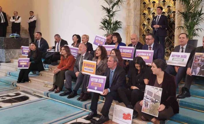 DEM Parti’den Meclis’te oturma eylemi