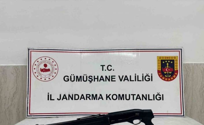 Gümüşhane’de ruhsatsız silah operasyonu