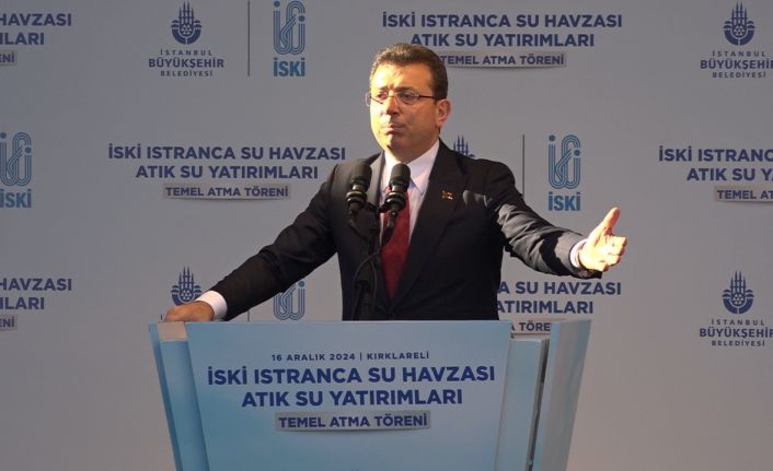 İBB Başkanı İmamoğlu: “İstanbul’un bir başka sorunu, batıya karşı yani size yakın olan Trakya tarafı İstanbul’un suyunun üçte ikisini harcıyor”
