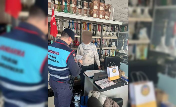 Jandarmadan "nargilelik tütün mamulü sunum uygunluk belgesi" denetimi