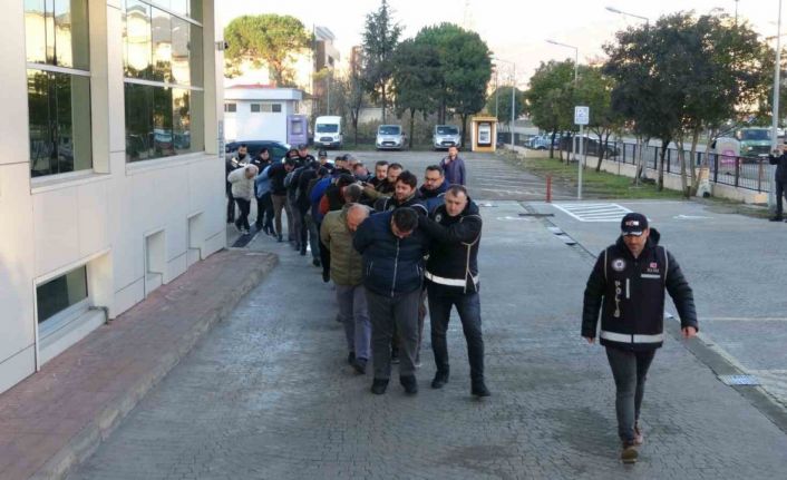 Ordu merkezli 14 ilde organize suç operasyonu: 24 tutuklama