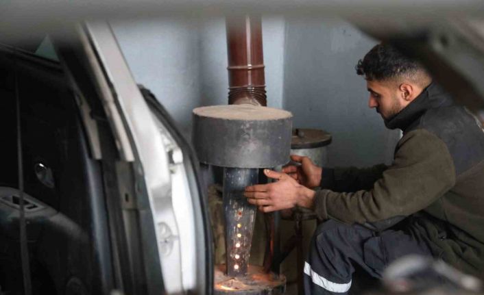 Oto tamir ustası sanayi tipi yağ sobalarının tehlikesine dikkat çekti