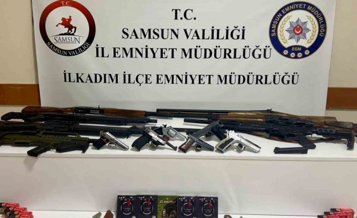 Samsun’da 2 kardeşi miras yüzünden tabancayla vuran eniştenin evinden cephanelik çıktı