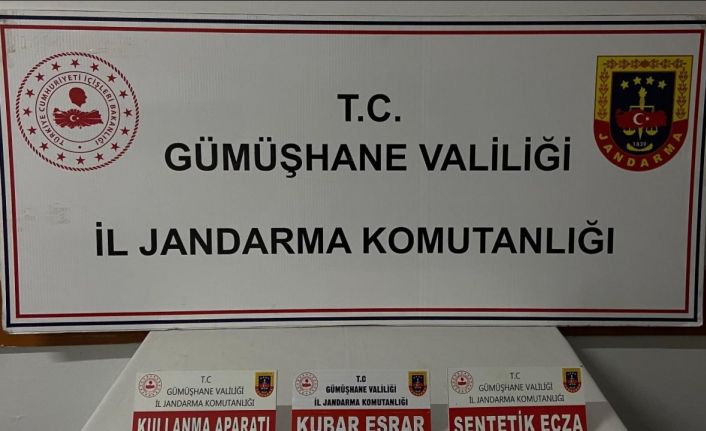 Trabzon’dan Gümüşhane’ye uyuşturucu madde getiren şahıs yakalandı