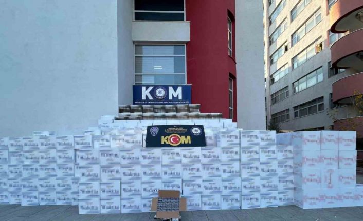 Adana’da 7 milyon 50 bin adet kaçak makaron ele geçirildi