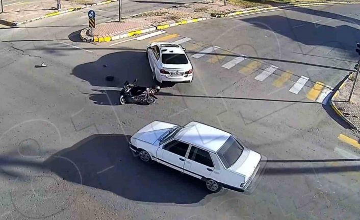 Aksaray’da yaşanan trafik kazaları KGYS kameralarında