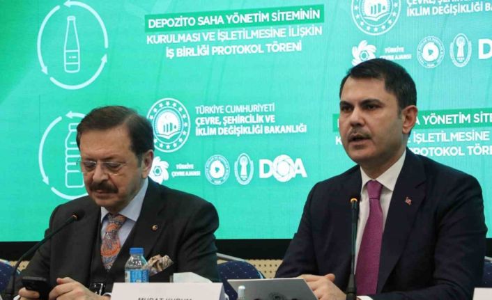 Bakan Murat Kurum: “Depozito Yönetim Sistemi 520 milyon avroluk kazanç sağlayacak”