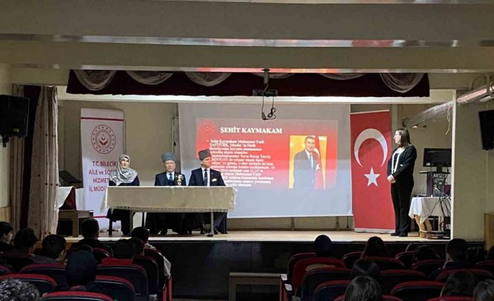 Bilecikli şehit yakını ve gaziler öğrencilerle bir araya geldi